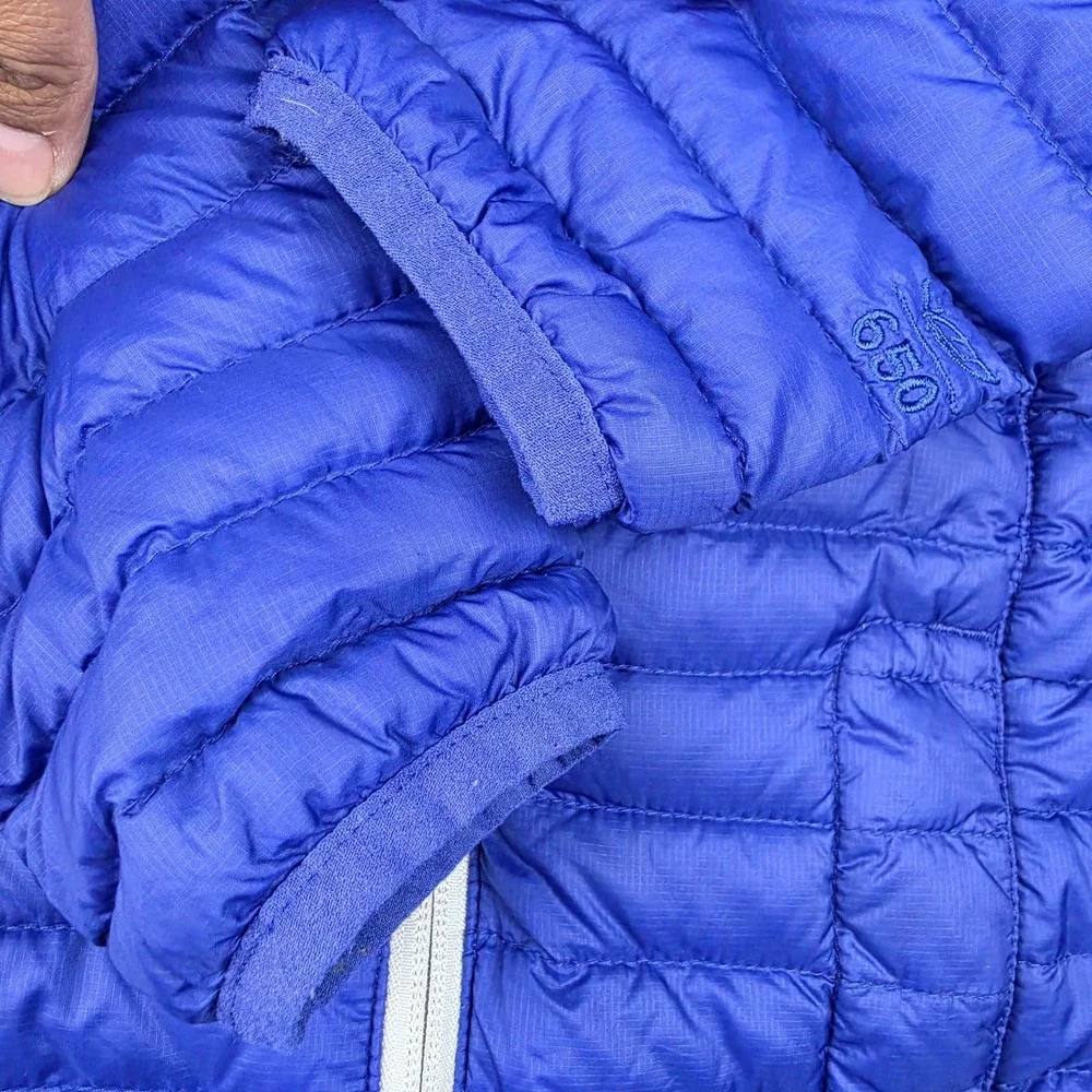 L.L. Bean Kids M 5-6 Ultralight 650 DownTek Puffer Jacket Blue 296982